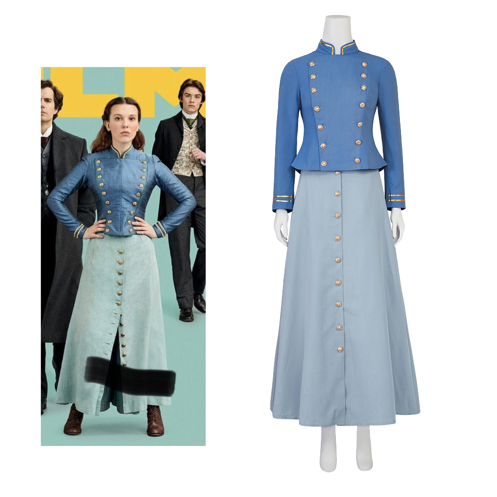 Film Cosplay Enola Holmes 2 Co - Vintage Women'S Formal Wear recensione e prezzo