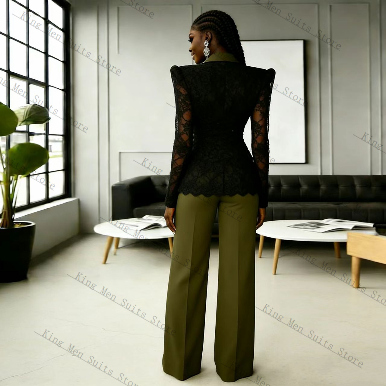 Completo da Donna Verde e Nero - Women Formal Wear Trousers recensione e prezzo