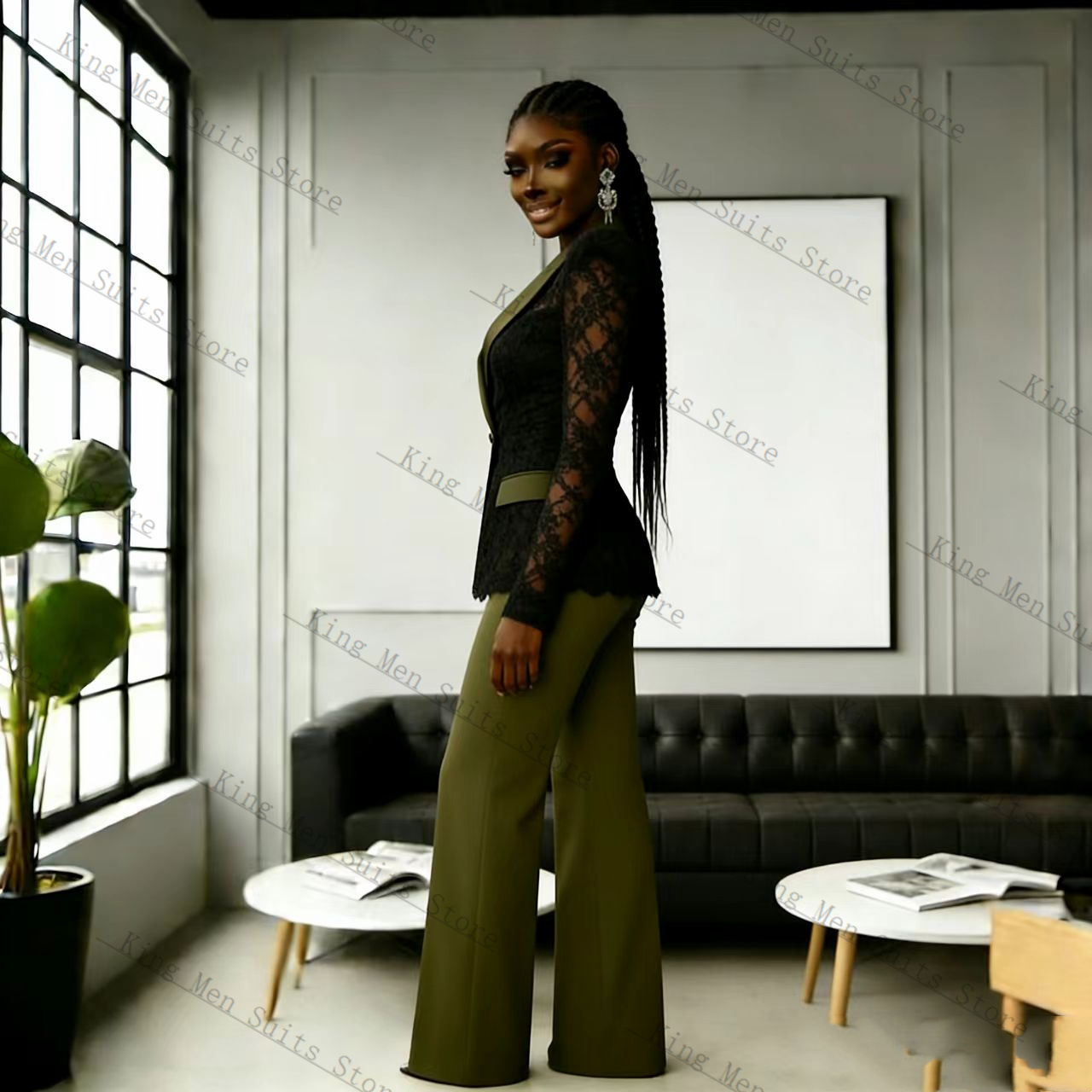 Completo da Donna Verde e Nero - Women Formal Wear Trousers recensione e prezzo