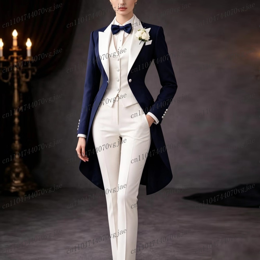 Completo da donna blu navy e b - Women'S Formal Wear Pants recensione e prezzo
