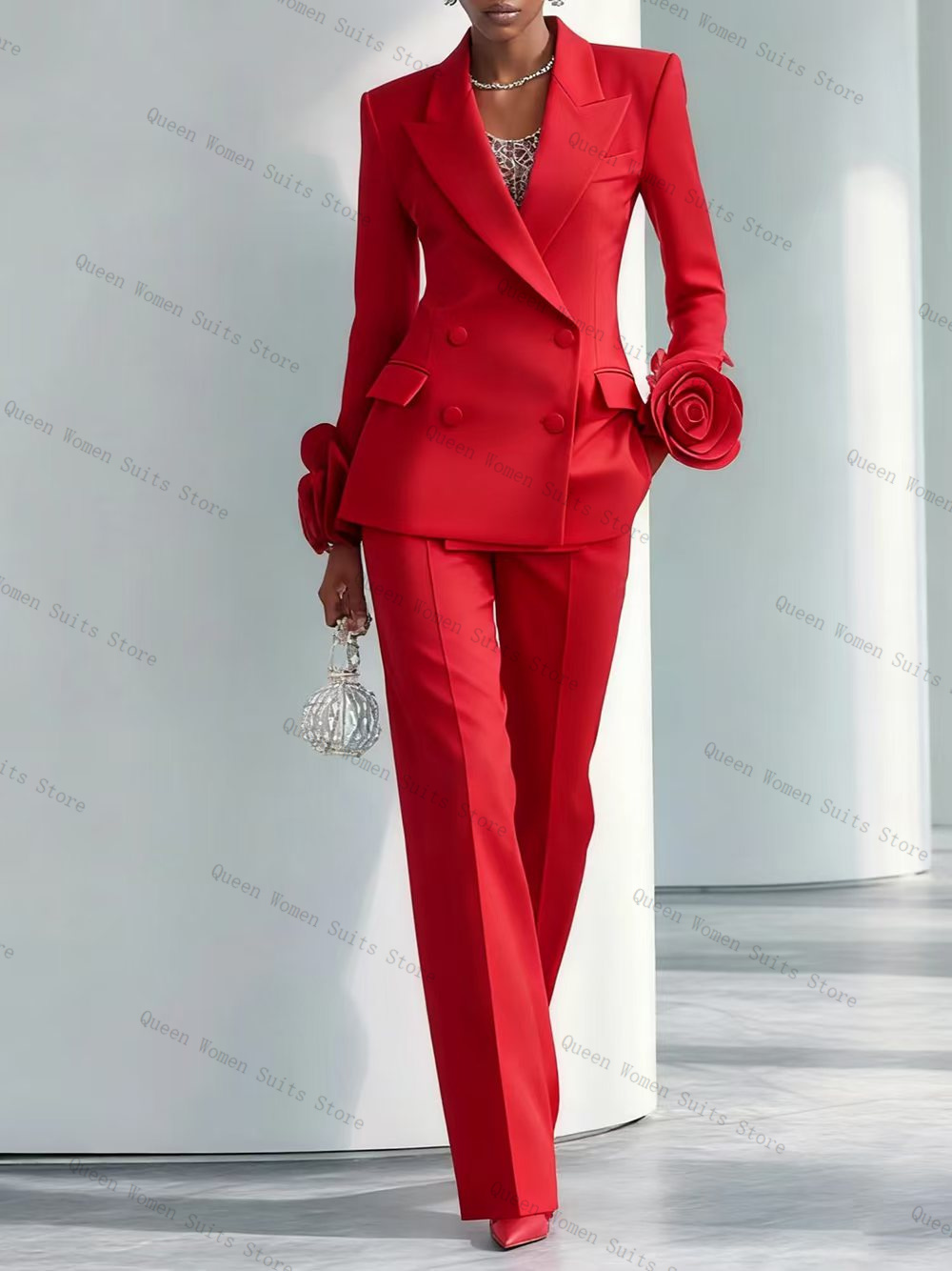 Abito da donna rosso di lusso  - Women Formal Wear Trousers recensione e prezzo
