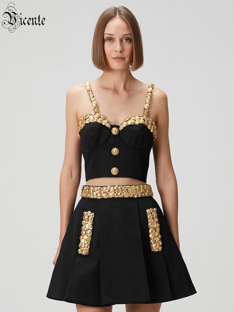 VC Abito nero a due pezzi con  - Women'S Formal Evening Wear Tops recensione e prezzo