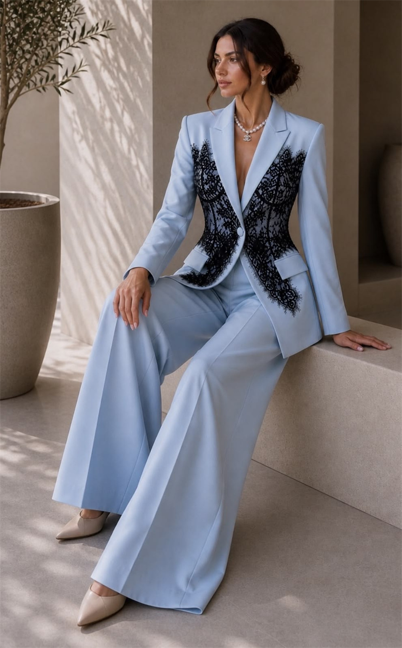 Elegante Completo Blu da Donna - Women Formal Wear Trousers recensione e prezzo