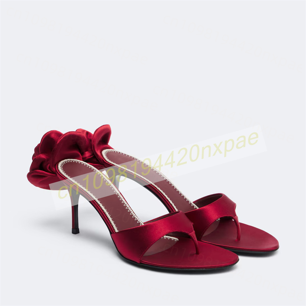 Sandali da donna rosso in raso - Women'S Formal Wear To A Wedding recensione e prezzo