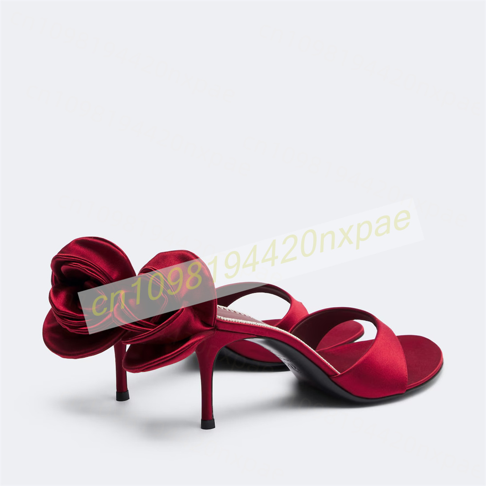 Sandali da donna rosso in raso - Women'S Formal Wear To A Wedding recensione e prezzo