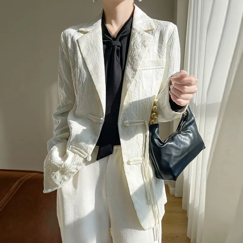 Giacca blazer bianca testurizz - Women'S Formal Wear Jackets recensione e prezzo