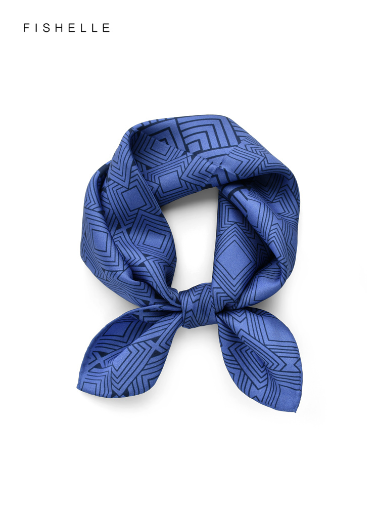Cinese classico blu bianco por - Scarf Silk Neck recensione e prezzo