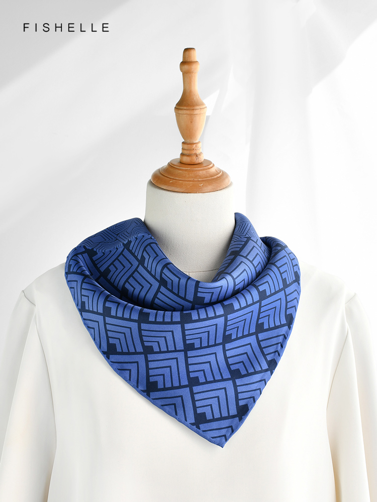 Cinese classico blu bianco por - Scarf Silk Neck recensione e prezzo