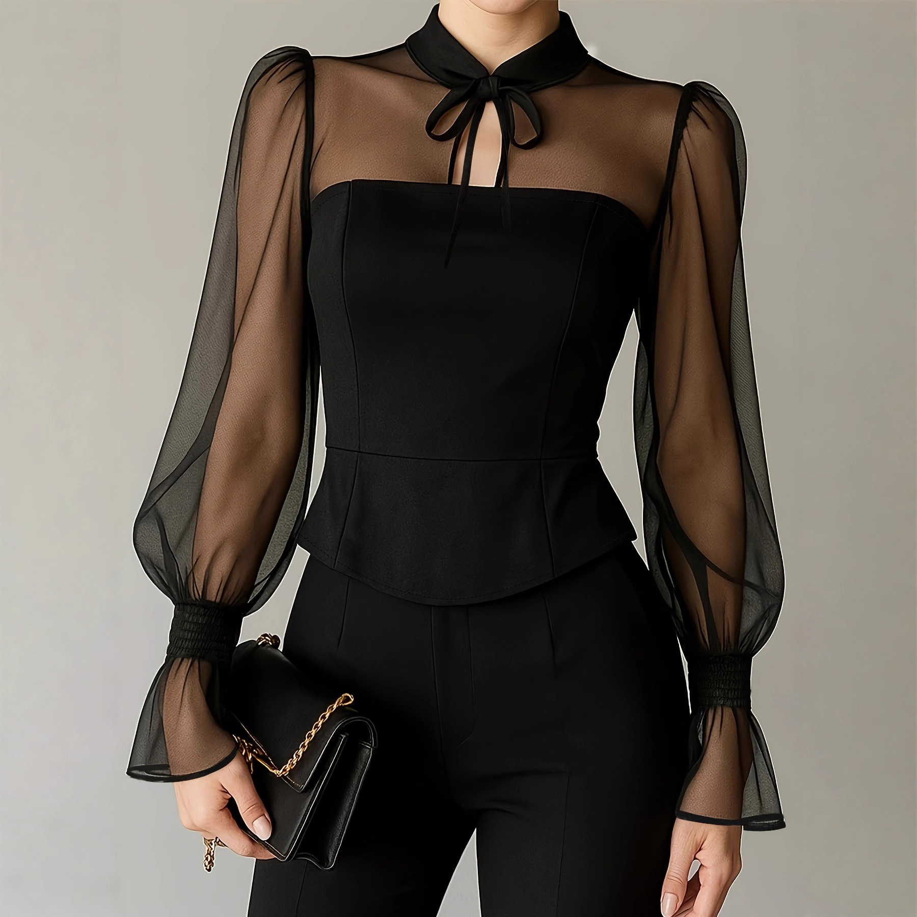 Elegante Camicetta con Maniche - Women Formal Blouses For Evening Wear recensione e prezzo
