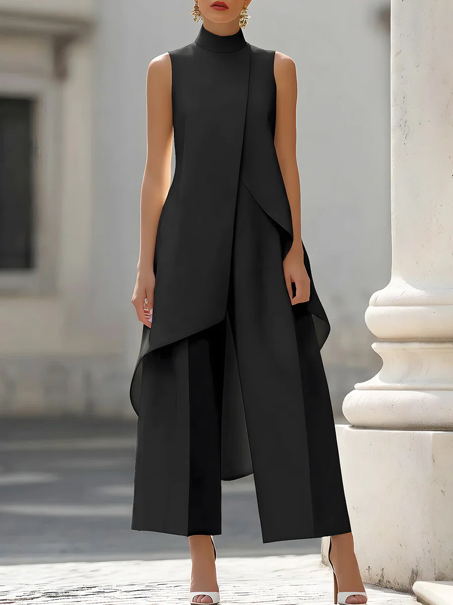 Tuta senza maniche con collo a - Women'S Formal Wear Pants recensione e prezzo