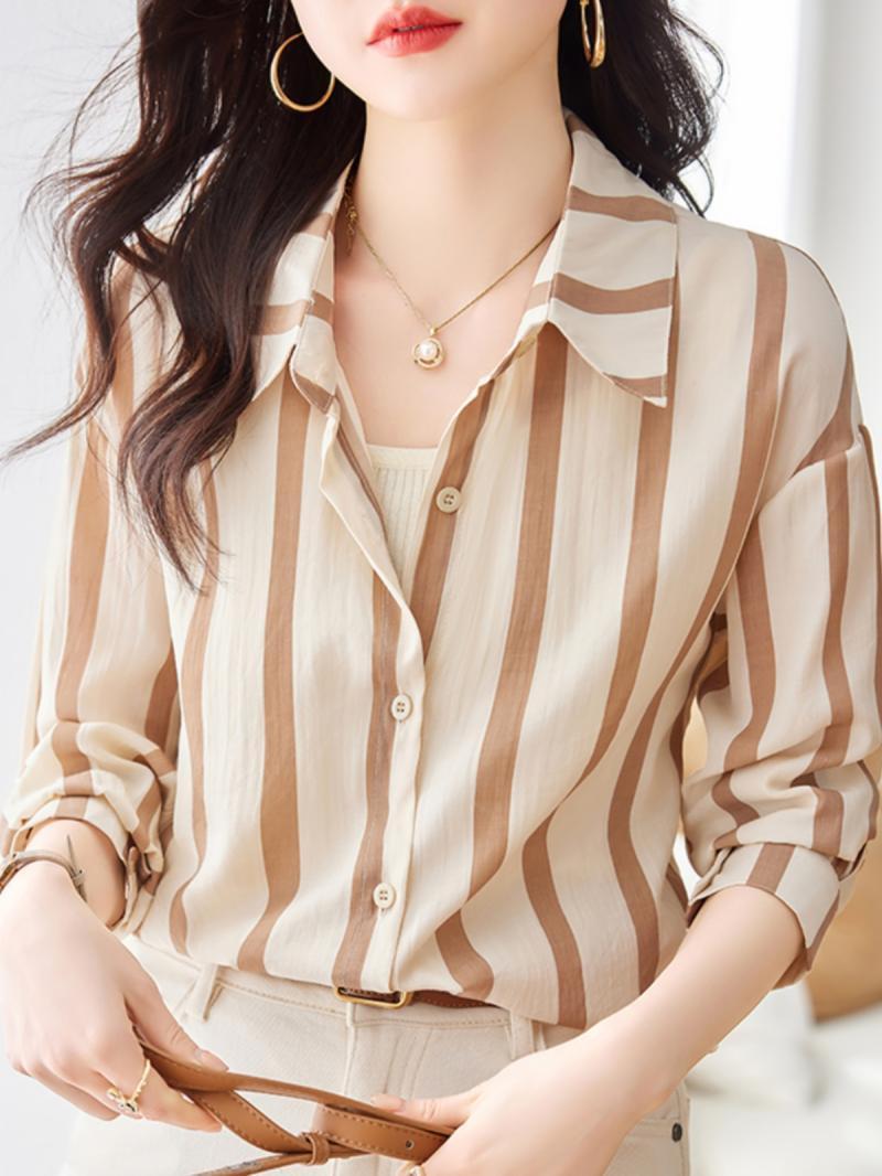 Camicia a maniche lunghe a rig - Women'S Formal Evening Wear Tops recensione e prezzo