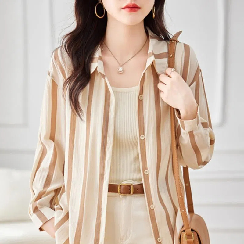 Camicia a maniche lunghe a rig - Women'S Formal Evening Wear Tops recensione e prezzo