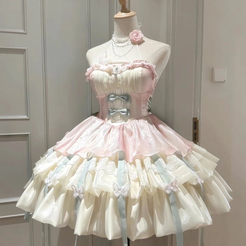 Abito Lolita in pizzo con fioc - Vintage Women'S Formal Wear recensione e prezzo