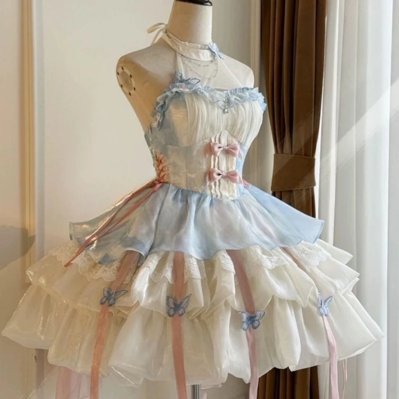 Abito Lolita in pizzo con fioc - Vintage Women'S Formal Wear recensione e prezzo