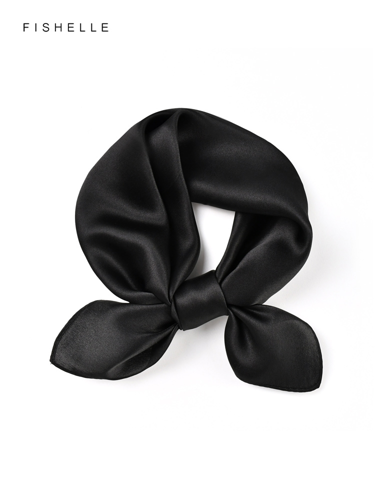 Sciarpa di seta pura nera tint - Scarf Silk Neck recensione e prezzo