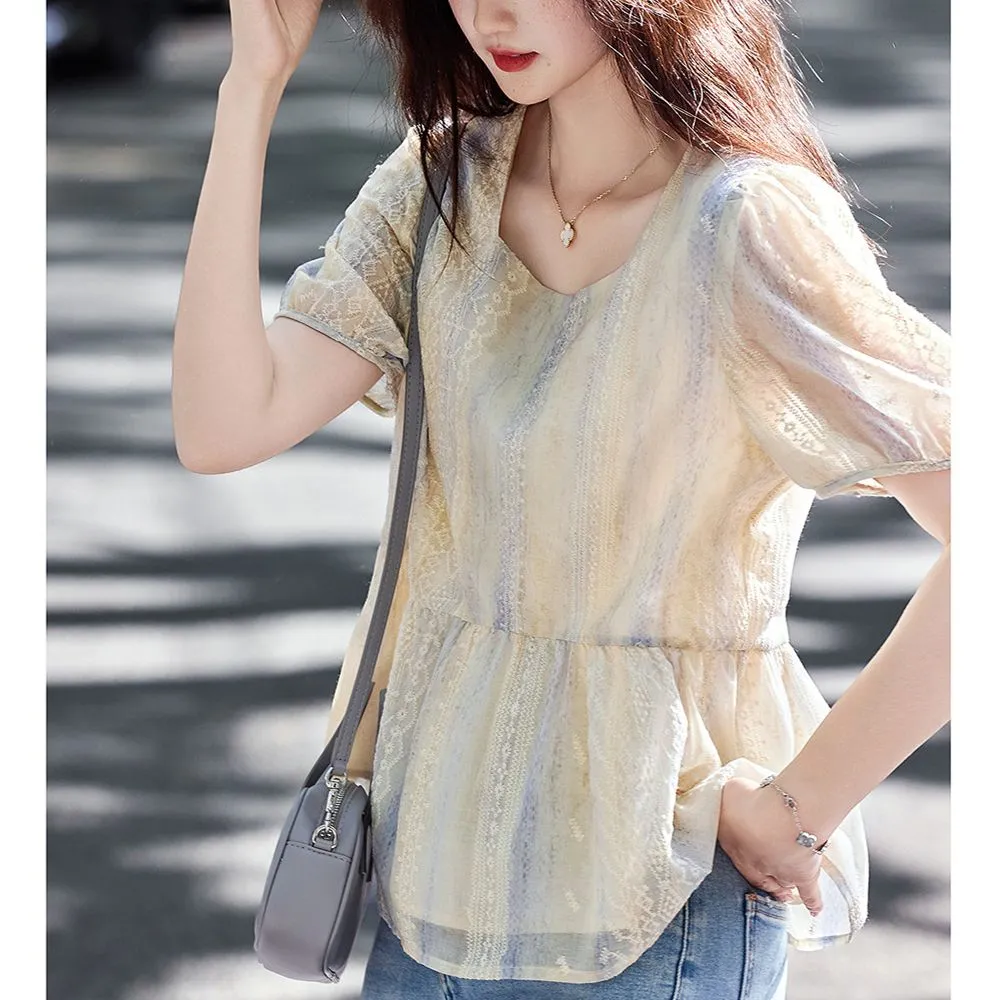 Camicetta da donna in pizzo co - Women Formal Blouses For Evening Wear recensione e prezzo